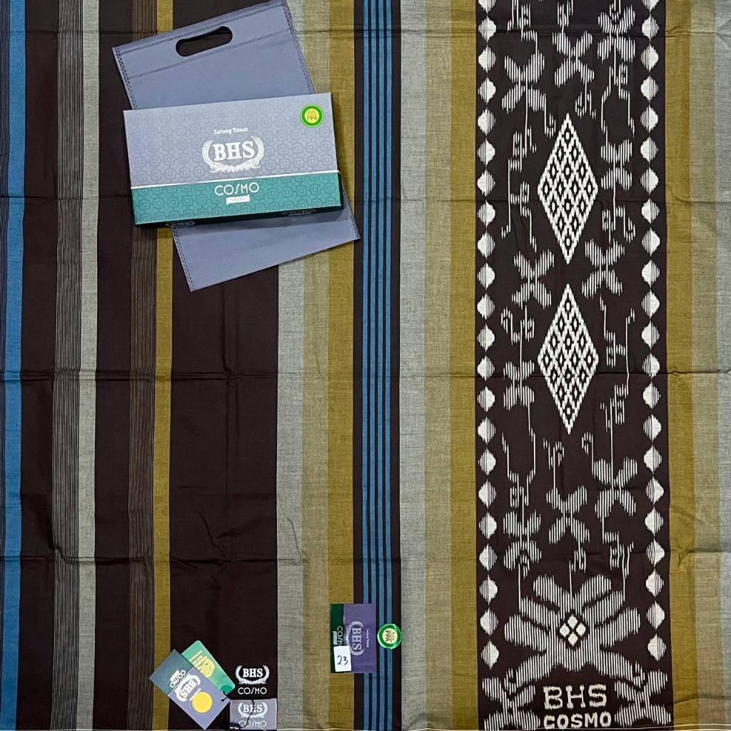 Sarung BHS Cosmo Silver Original Bhs Cosmo Silver Motif Polos Dan Kombinasi