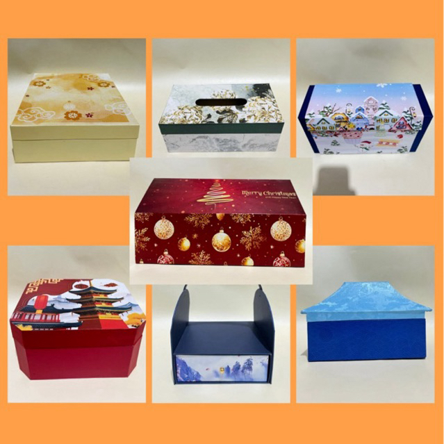 Hardbox Unik Menarik/ Box Hampers/ Hardbox Satuan/ Hardbox Event Tema CNY/ EID/ Christmas/ Mooncake/