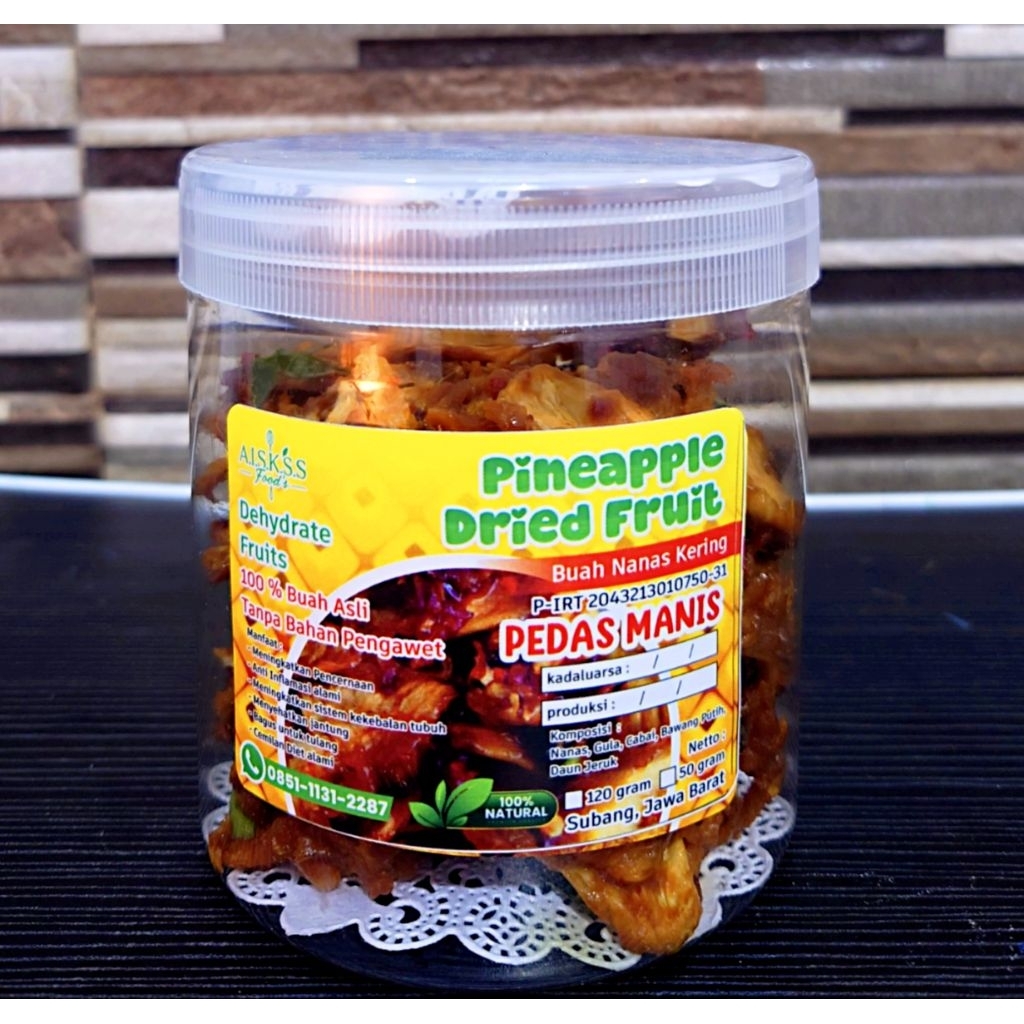 Nanas Kering Pedas Manis