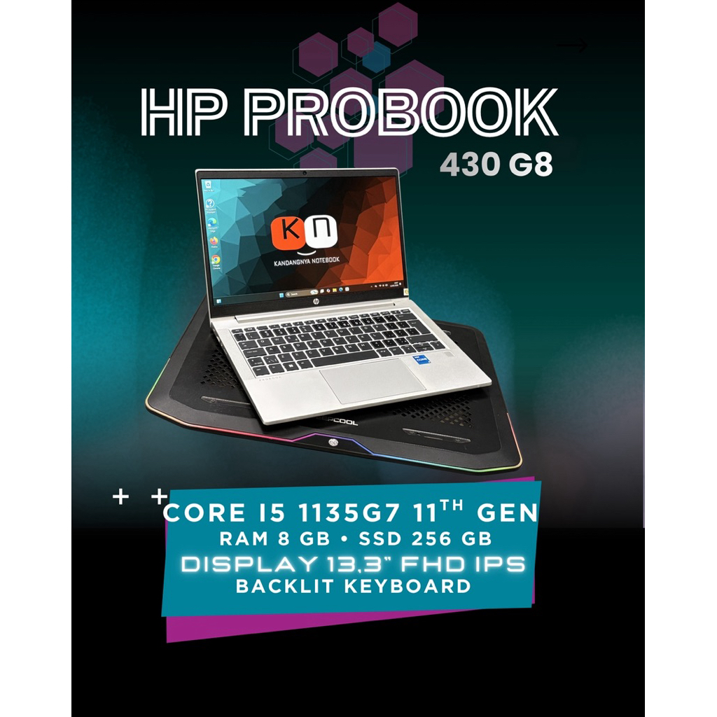 Hp Probook 430 G8 Core i7 / i5 Gen11 16GB 1TB Second Original