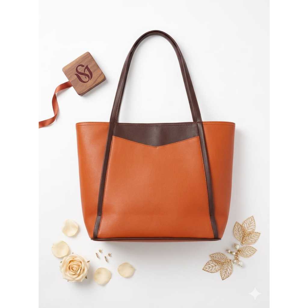 Tas Wanita Tote Kekinian Simple Elegan Muat Banyak