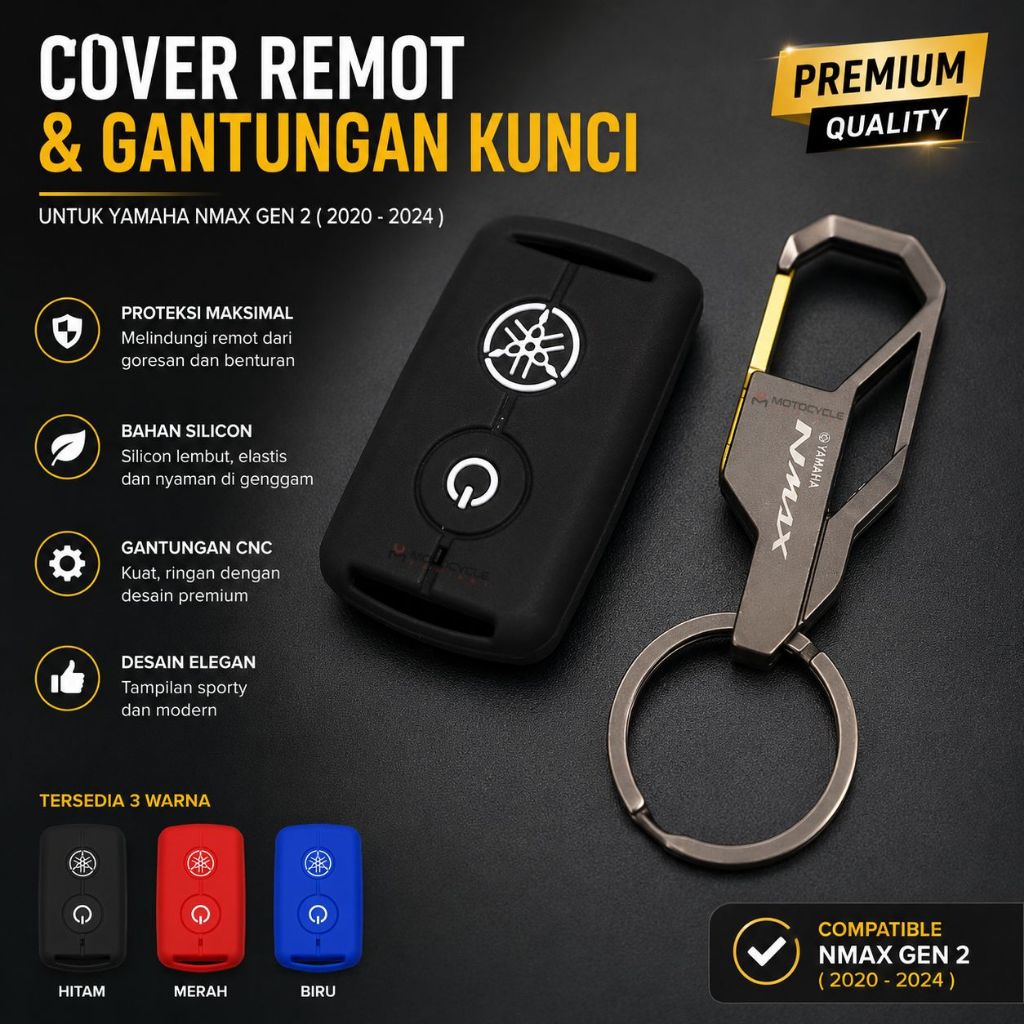 Cover Remot Yamaha New Nmax Gen 2 Nmax Gen 3 Aerox Grand Filano Fazzio Aerox XMAX
