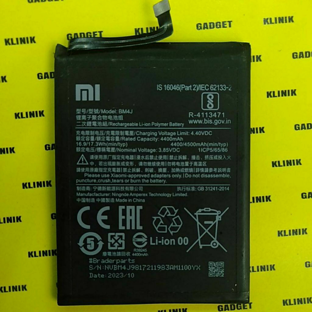 Baterai Ori Copotan BM4J • REDMI NOTE 8 PRO Ori Copotan XIAOMI Tested Normal Copotan Battery Origina