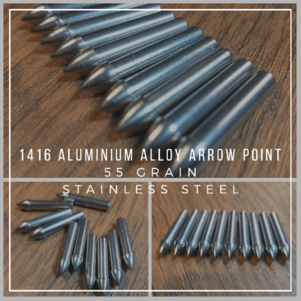 Arrow Point 1416 - 1416 Arrow Tip Stainless steel 55 Grain Aluminium Alloy Point Arrow - Point Arrow