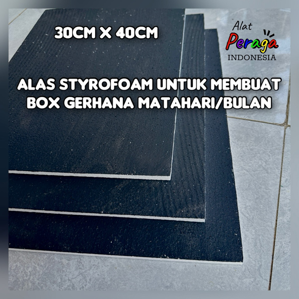 Alas Styrofoam Untuk Membuat Box Gerhana Matahari/Bulan