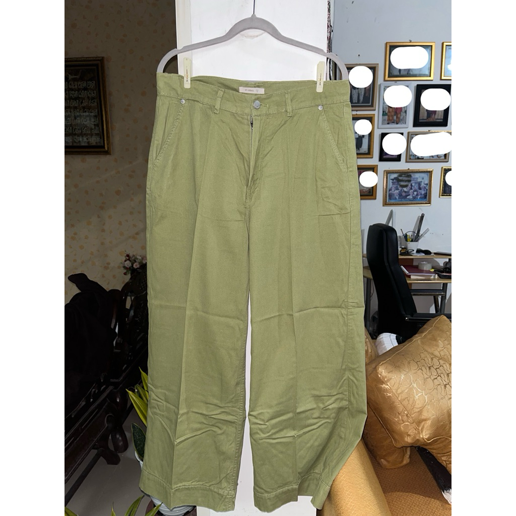 [Preloved] Et Cetera Celana Kulot Straight Hijau size 10