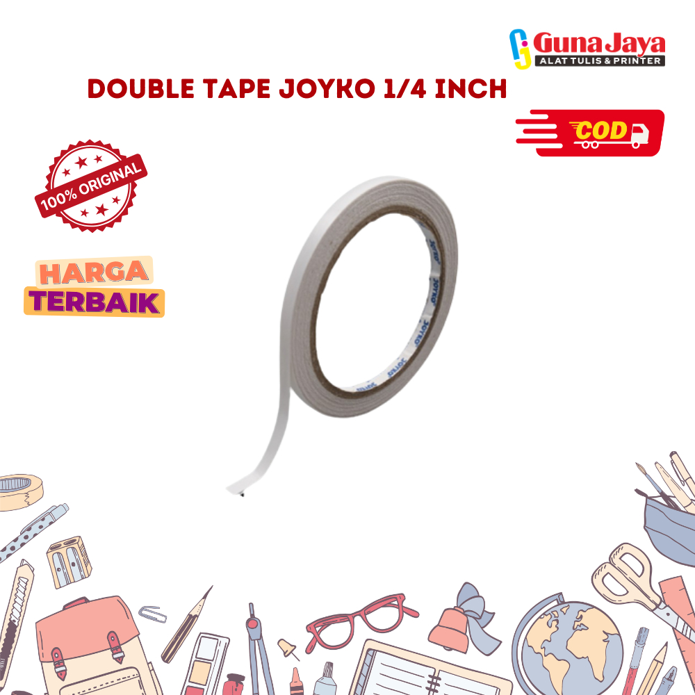 Double Tape Joyko 1/4 Inch - Double Tape 6mm