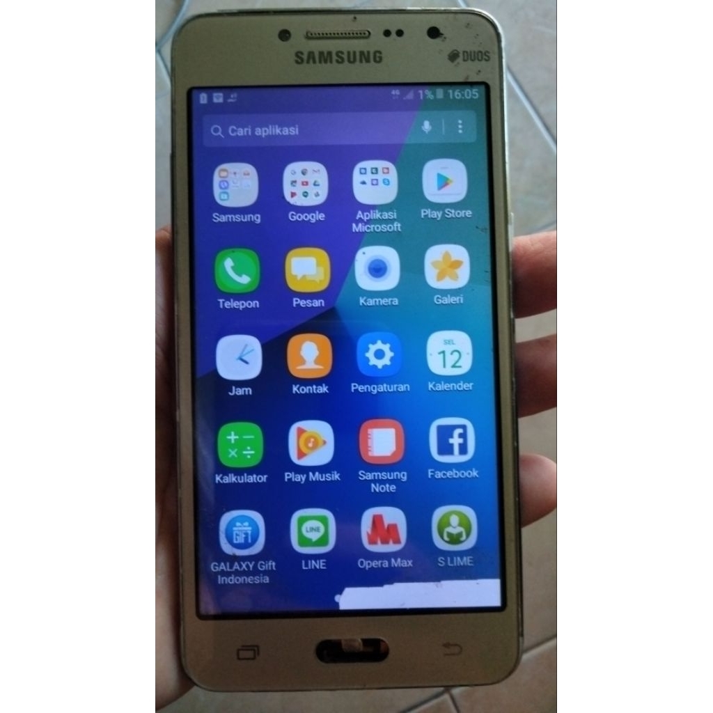 Unit Hp Samsung J2 prime hidup minus