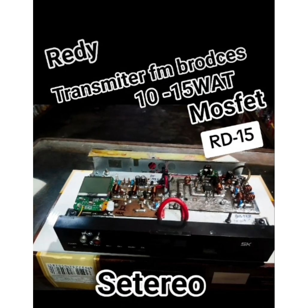 KIT PEMAMCAR FM PLL  10-15 WAT SETEREO FAINEL RD -15 MOSFET ORIGINAL