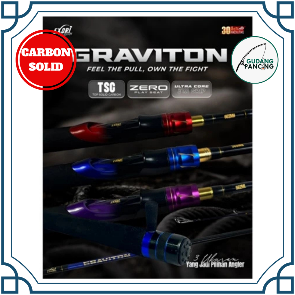 Rod / Joran Pancing Exori Graviton 562 602 Carbon Solid