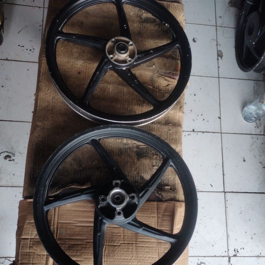 PELK/VELG RACING DEPAN BELAKANG HONDA BLADE NEW/SUPRA X 125 DD(DOUBLE DISC) COPOTAN/SEKEN