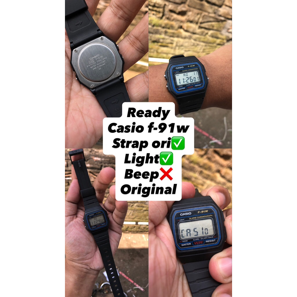 Jam Casio F-91w original preloved