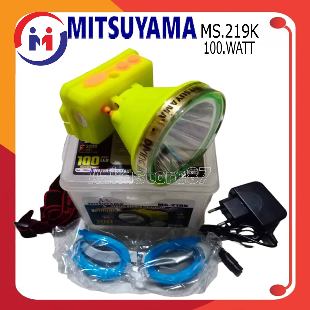 Senter Kepala Selam Diving 100 Watt Mitsuyama MS-219K