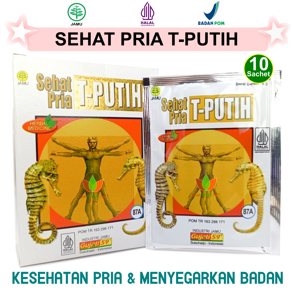 JAMU SEHAT PRIA T PUTIH GUJATI 59 HERBAL KESEHATAN LAKI LELAKI SUAMI