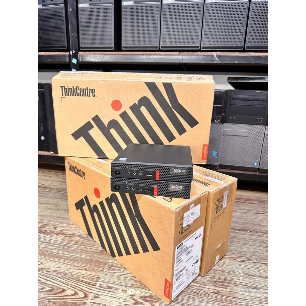 Pc Mini ThinkCentre Lenovo M720q i3 8Th Ram 8Gb ssd 256gb Fullst dus dan kyboard mouse
