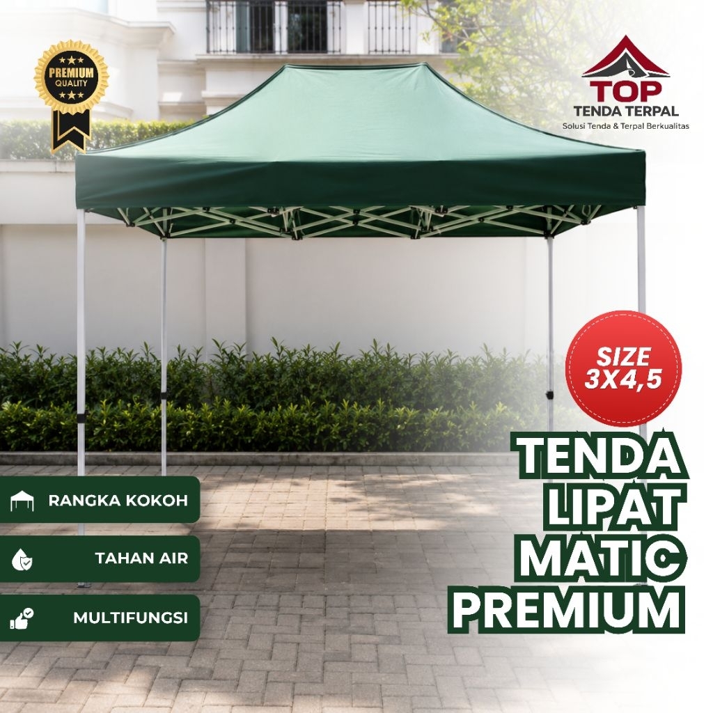 TENDA LIPAT 3x4,5 PREMIUM KET BESI 1,2mm