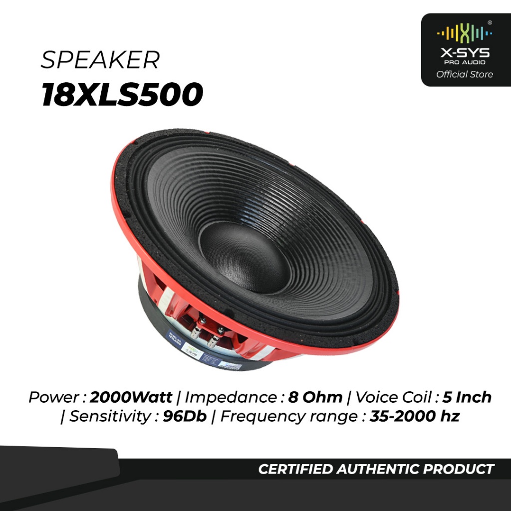 SPEAKER COMPONENT XSYS 18Inch TYPE 18XLS500