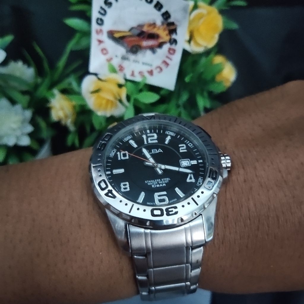 jam tangan alba diver vintage seken second original