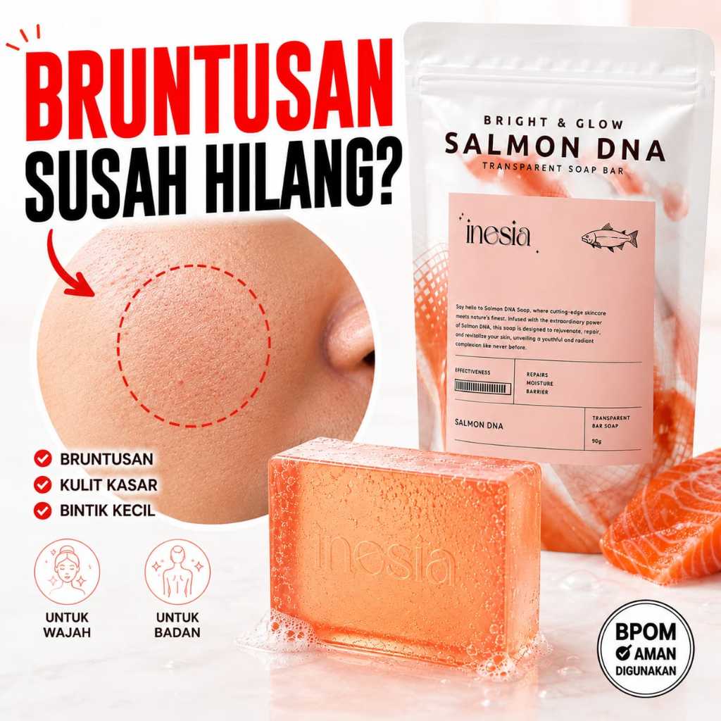 Sabun Bruntusan Wajah & Badan BPOM | Kulit Kasar Bintik Kecil