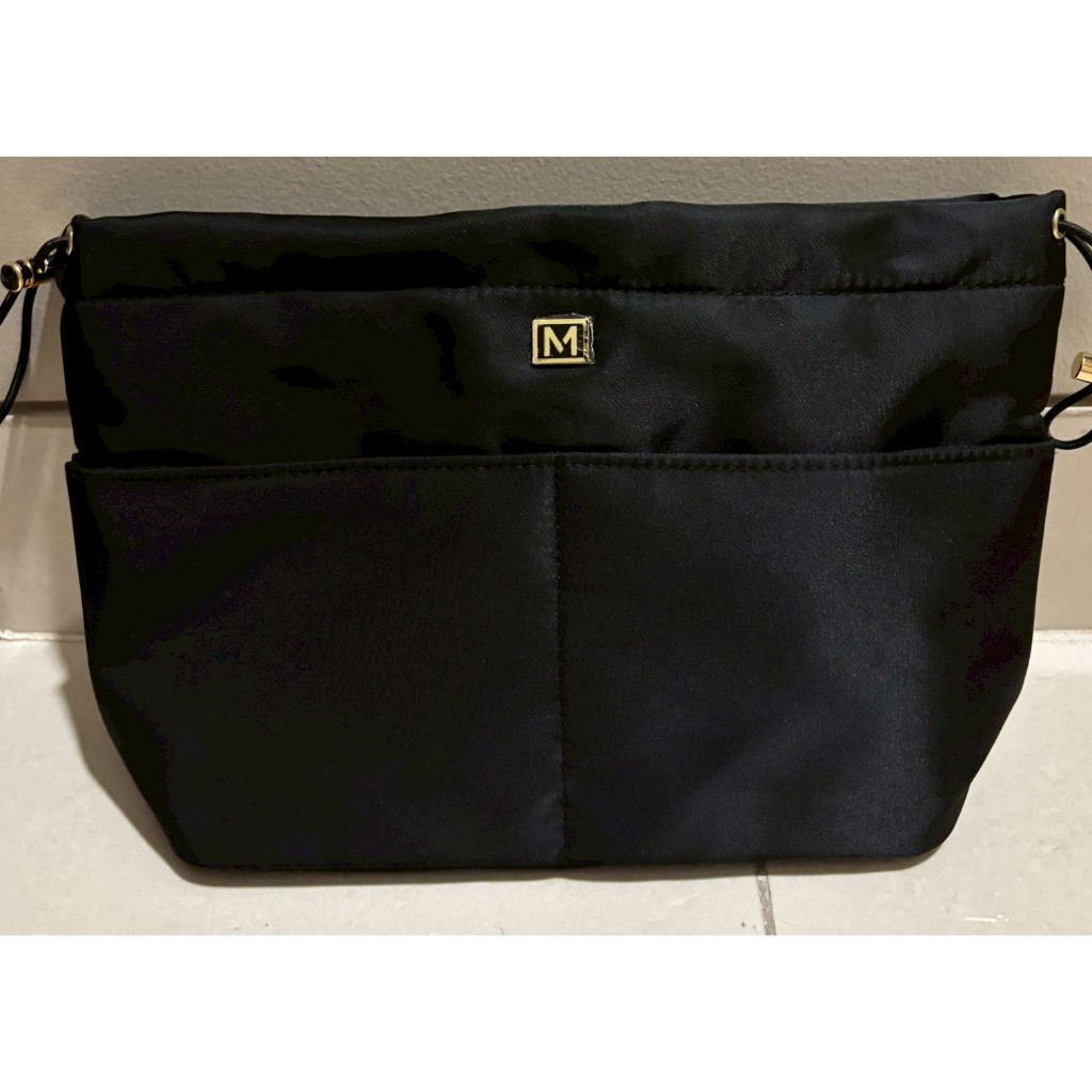 Mango black nylon toiletry bag/organizer bag