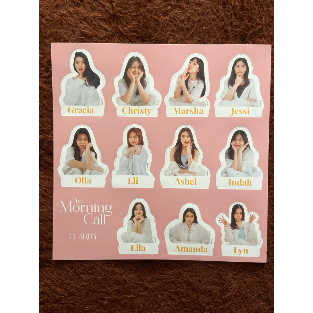 sticker kalender morning call jkt48