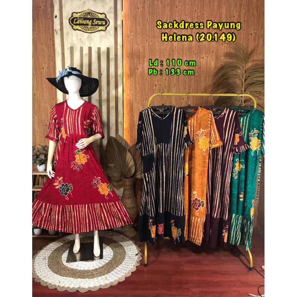 Sackdress Lawang Sewu Daster Batik Sedress, Homedress Busui Katun Halus Premium