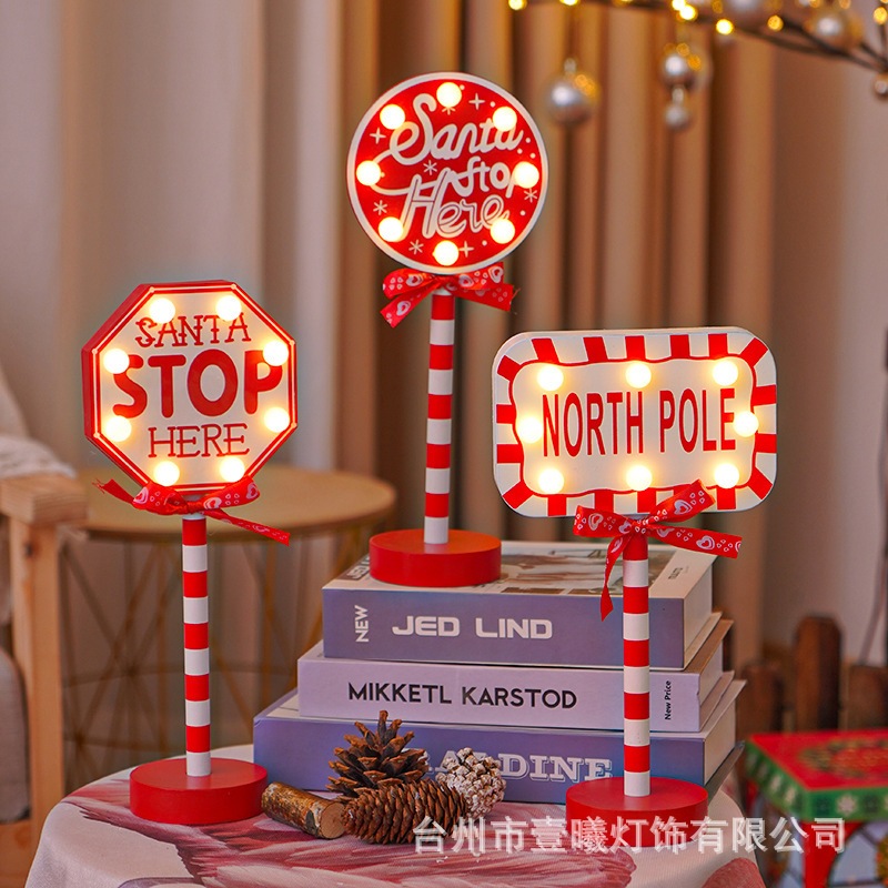 Lampu hiasan Natal Gantungan natal hiasan lampu natal santa lampu led natal dekorasi natal santa