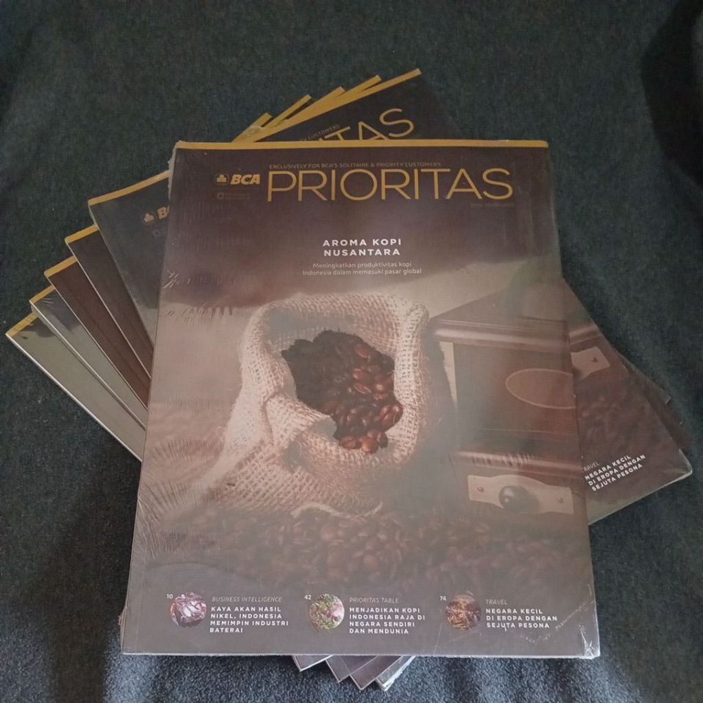 BUKU MAJALAH AROMA KOPI NUSANTARA - BCA PRIORITAS EDISI 99 XIX 2023