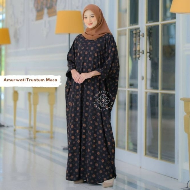 Kaftan Amurwati Original Sentiko Batik | Kaftan Lowo Rayon Santung Grade A LD 125 PB 135 Bisa Reques