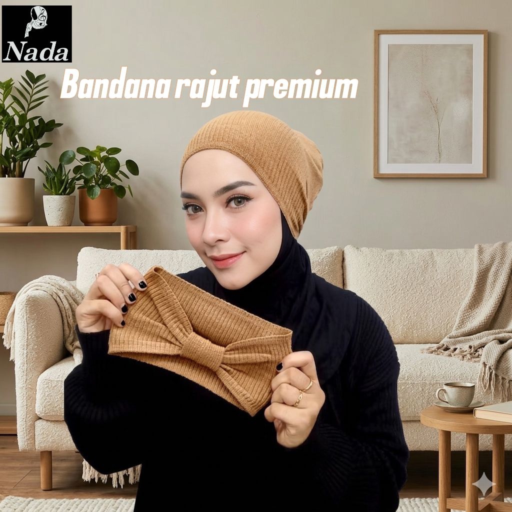 BANDANA RAJUT  PREMIUM DEWASA/CIPUT RAJUT ALL SIZE//BANDO RAJUT PITA DEWASA