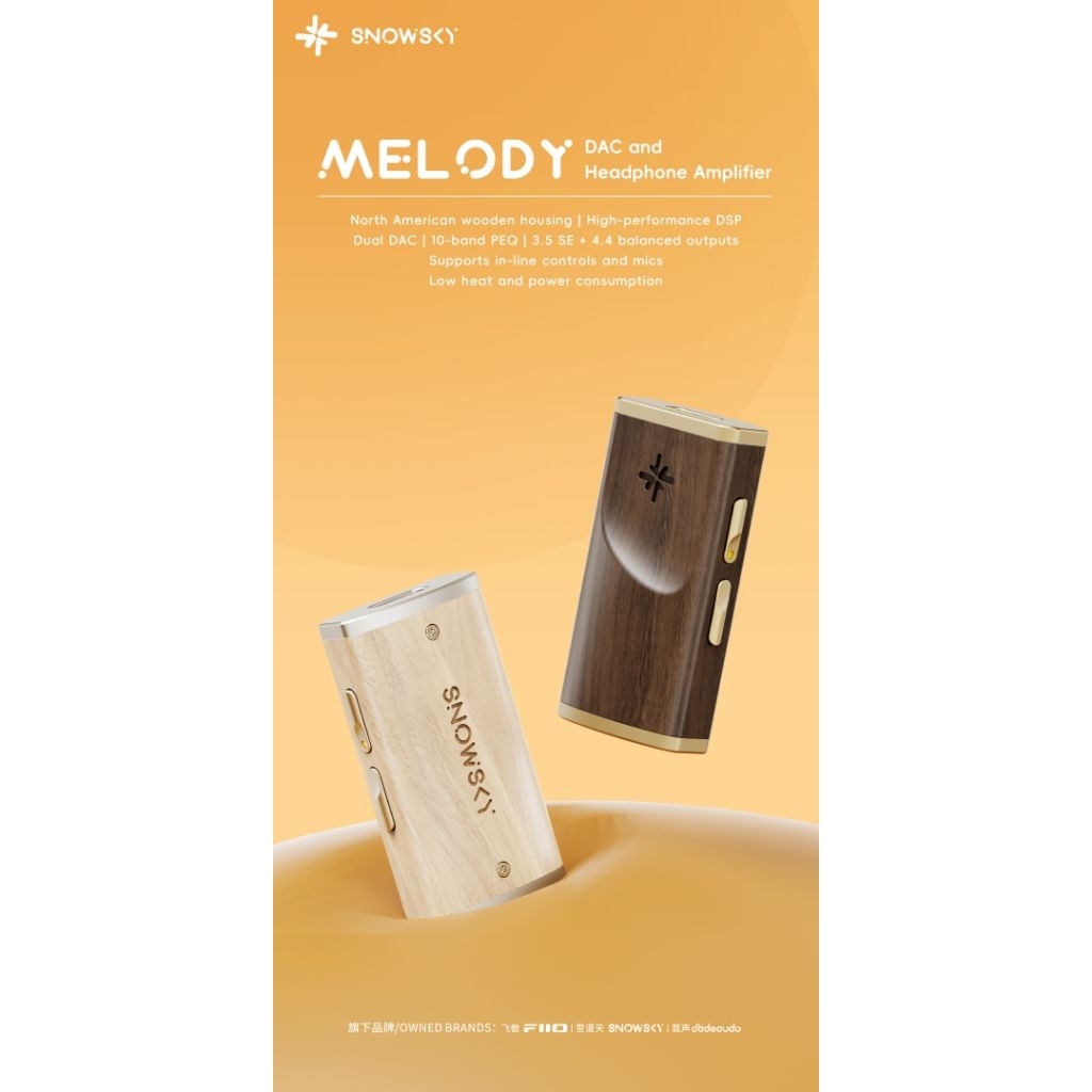FIIO DAC SNOWSKY MELODY NEW (SEGEL) BARU SNOW SKY MELODI INTIUM