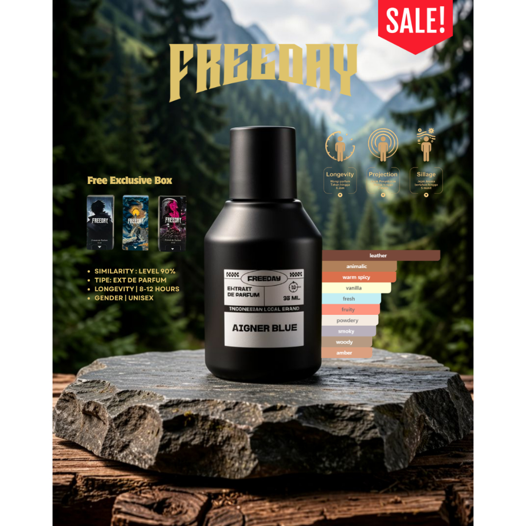FREEDAY A1GNER BLUE 35ML EXTRAIT DE PARFUM
