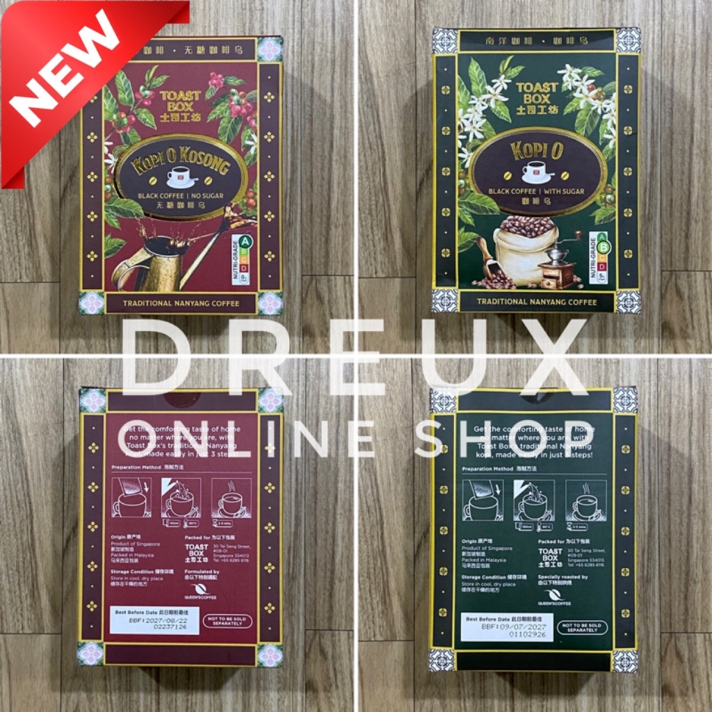 [IMPORT] TOAST BOX Traditional Nanyang Coffee Kopi 10 Sachets / Box PRODUCT OF SINGAPORE