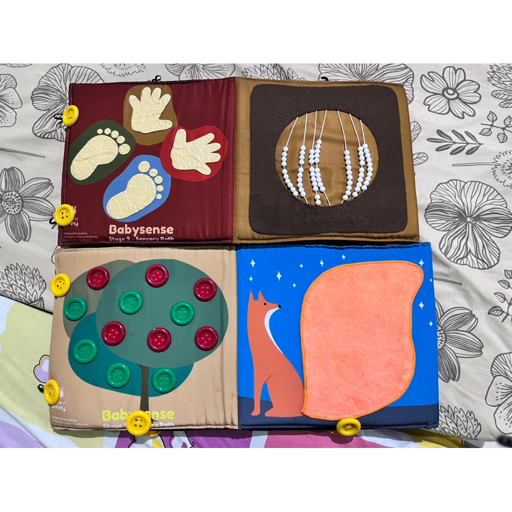 Preloved - Foxandbunny Baby Sensory Path Tummy Time Mainan Edukasi