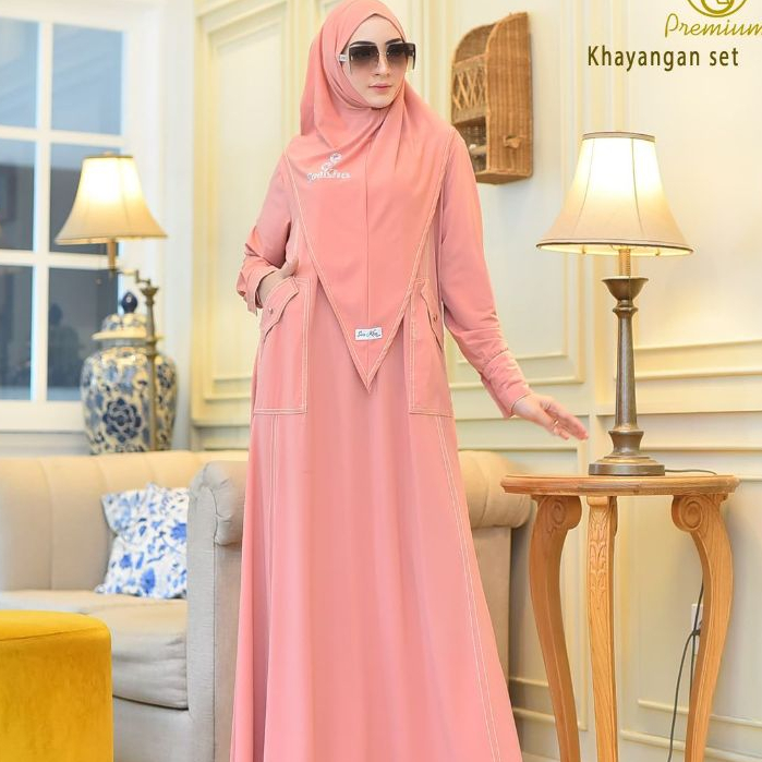 Gamis Set Jersey Premium Hijab Instan