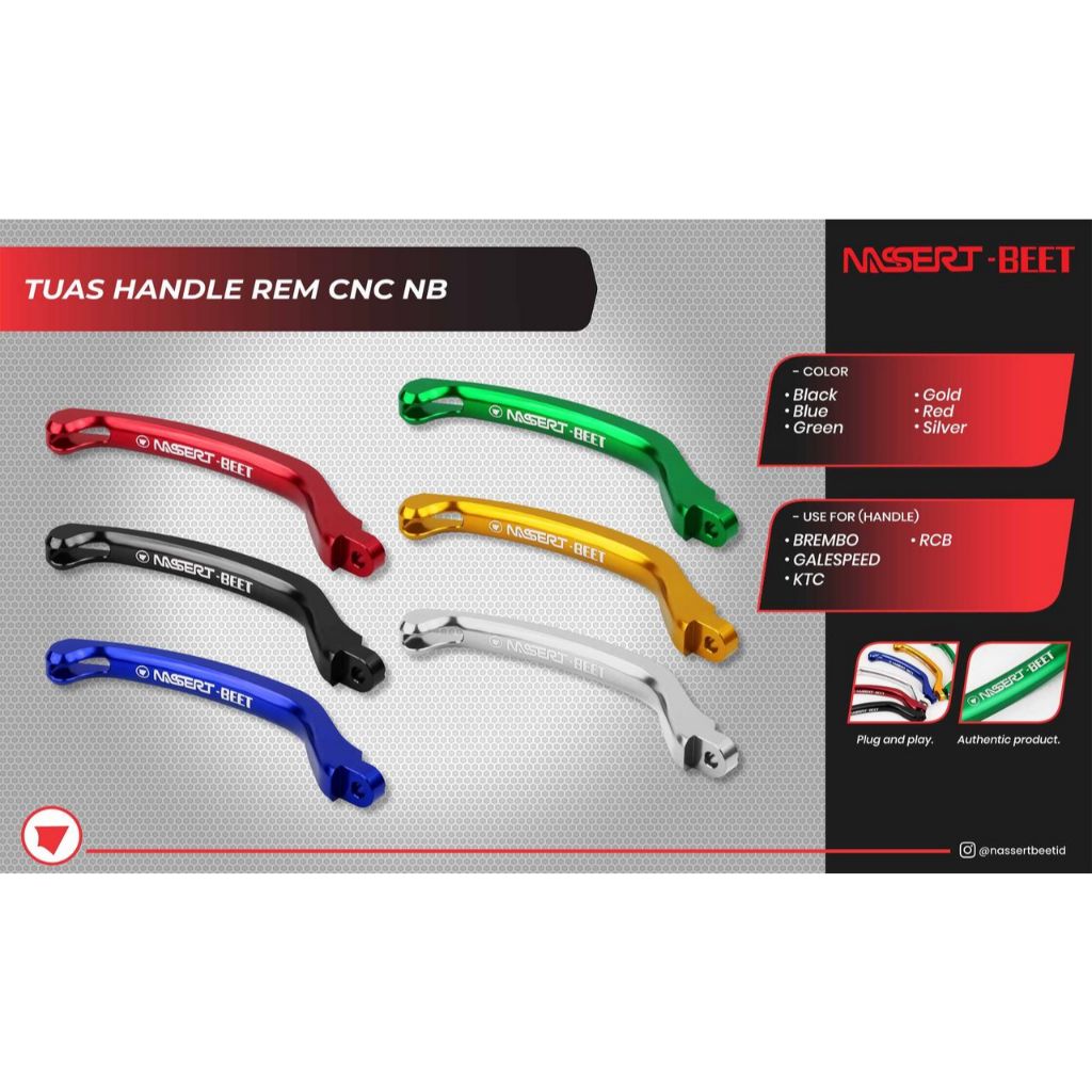 Tuas Handle Rem CNC Nassert Beet | Tuas Rem Motor CNC