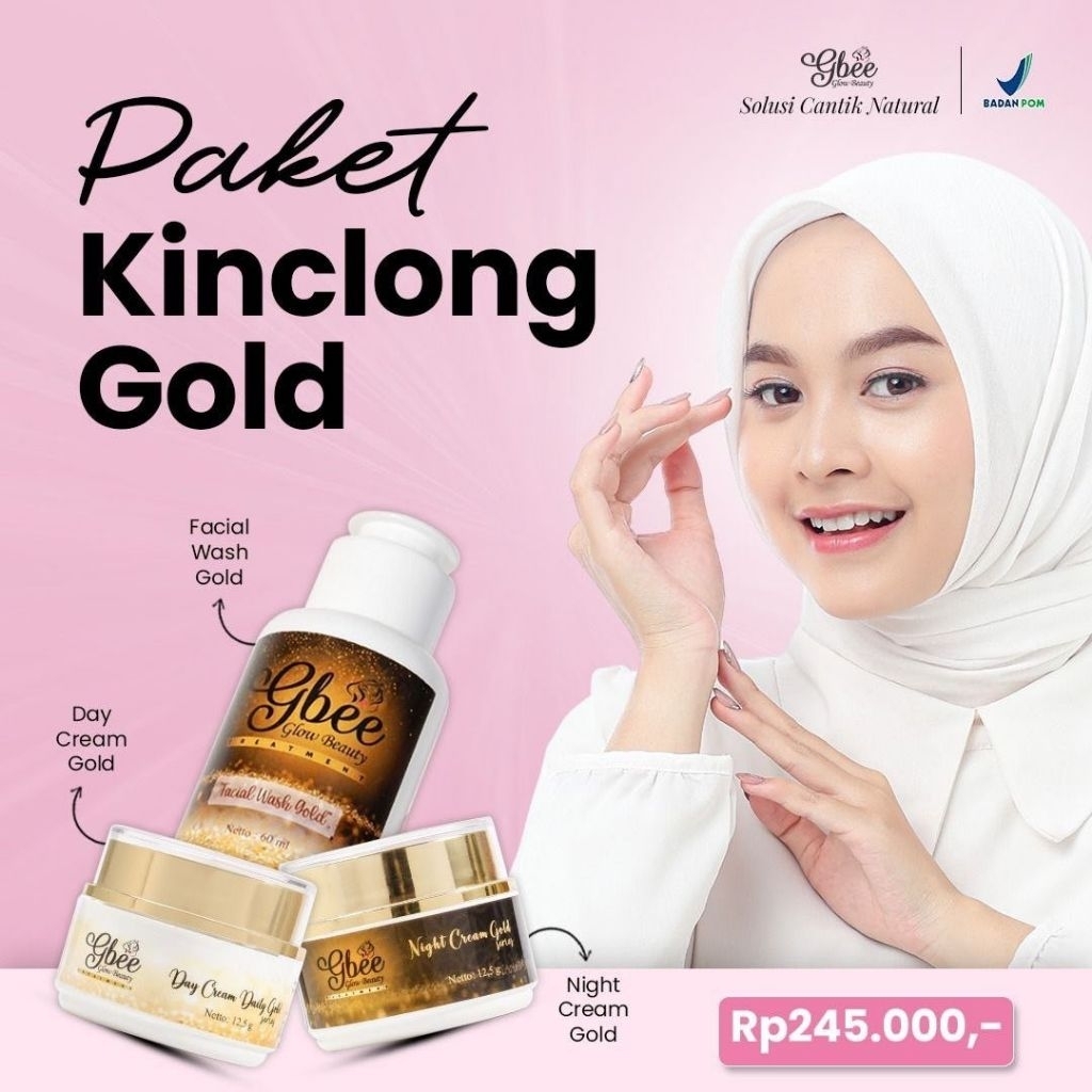 paket gold/krim glowing/krim pencerah wajah/SKINCARE BPOM/KRIM PEMUTIH/KRIM PEMUTIH WAJAH
