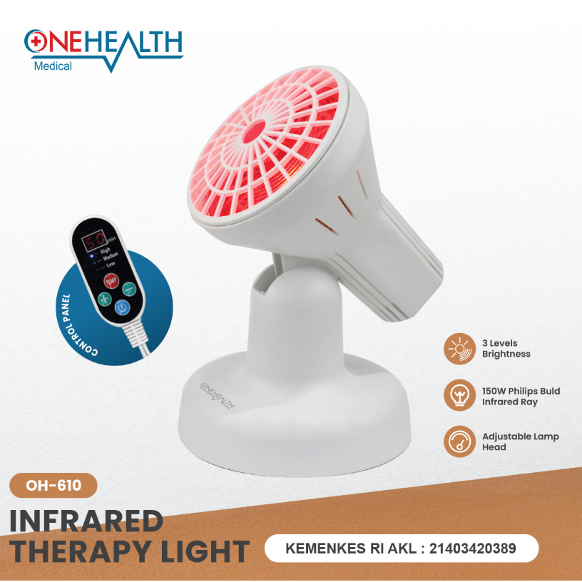 ONEHEALTH Infrared Therapy Device Lampu Infrared Adjustable