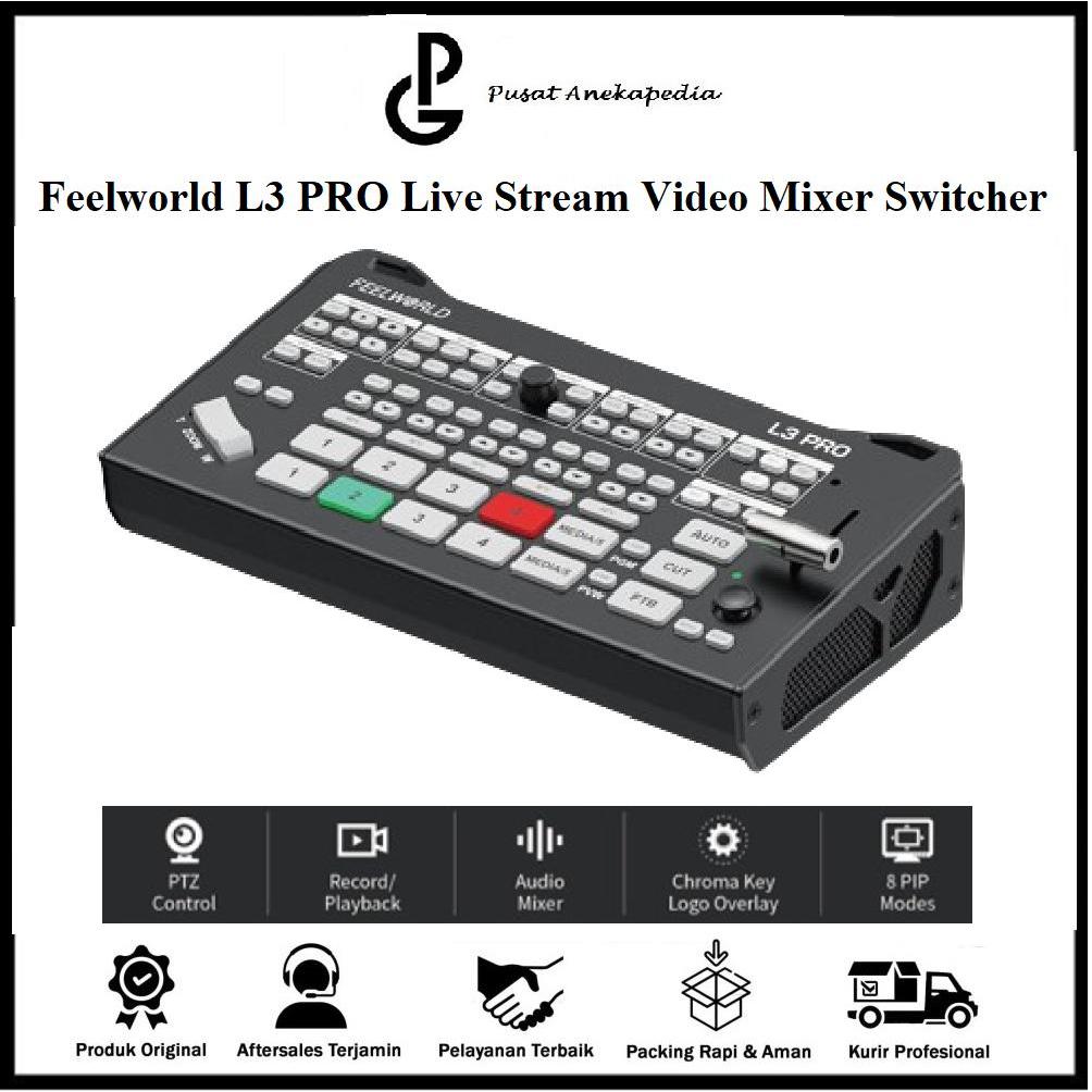 Feelworld L3 PRO Live Stream Video Mixer Switcher Recorder - Feelworld L3 PRO Video Switcher
