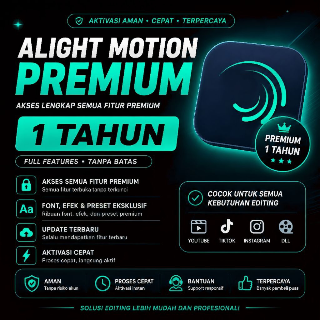 ALIGHT MOTION PREMIUM 1 TAHUN
