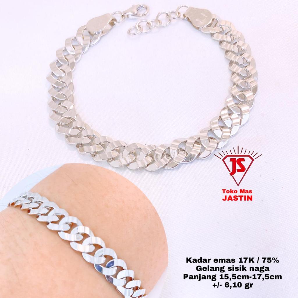 gelang fashion emas kadar 17k/750