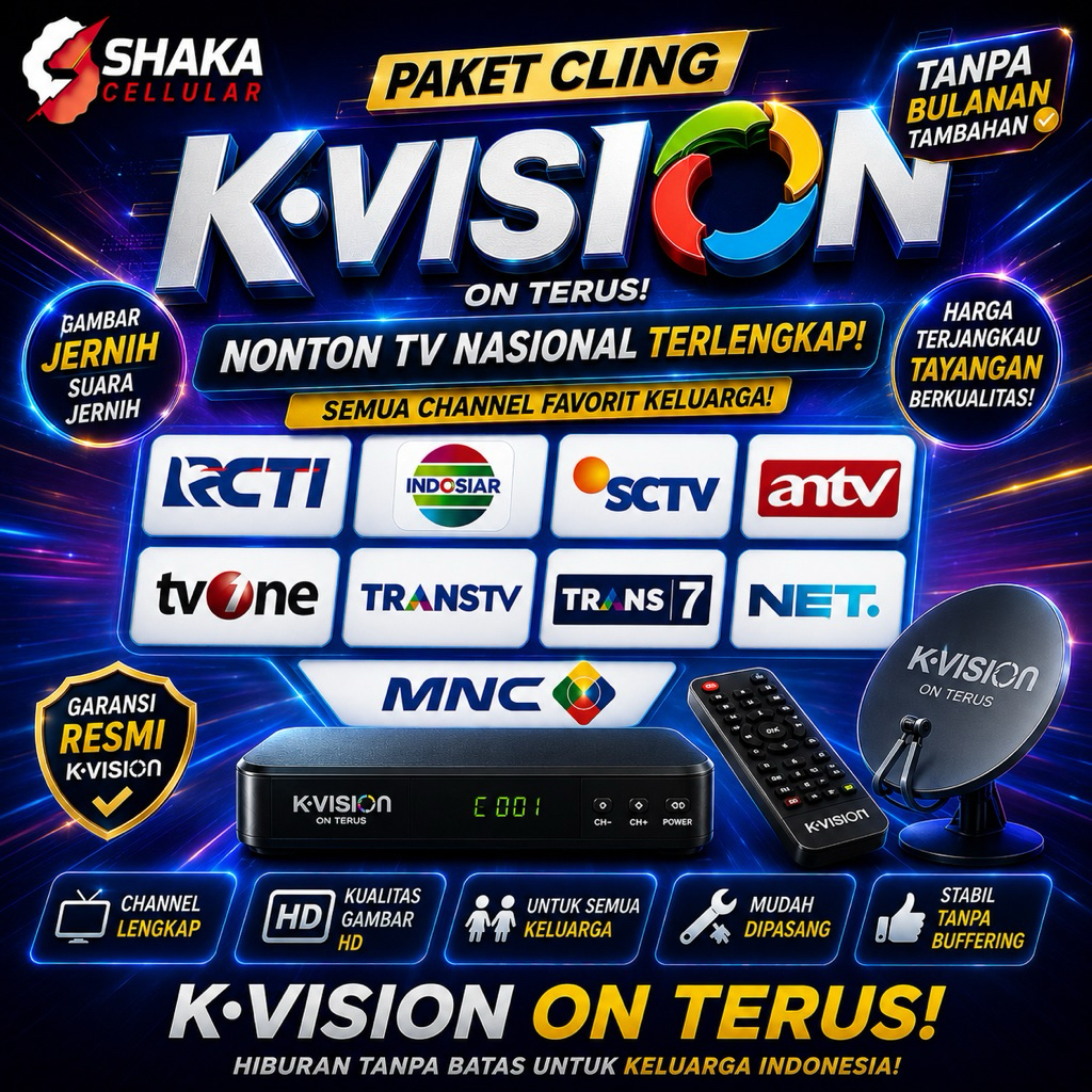 PAKET CLING K-VISION 1BULAN 3BULAN 6BULAN