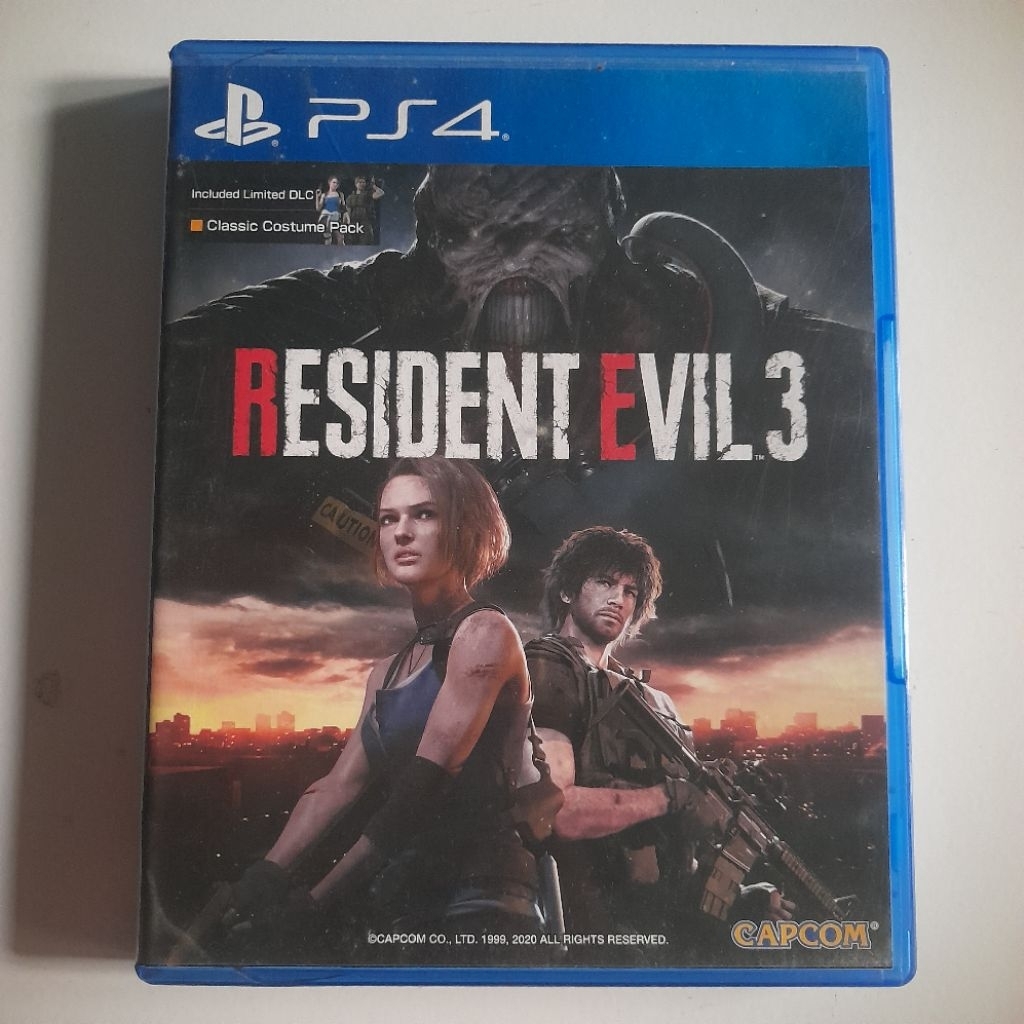 BD PS4 resident evil 3 remake ps 4 kaset playstation