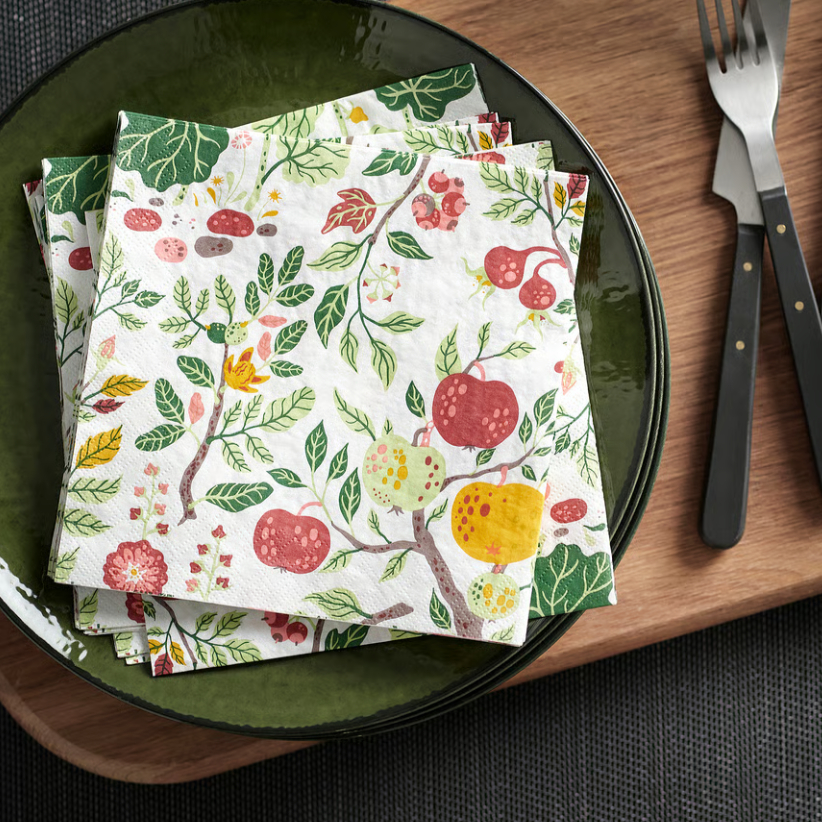 Serbet Makan Tissue Kertas Berbagai Motif