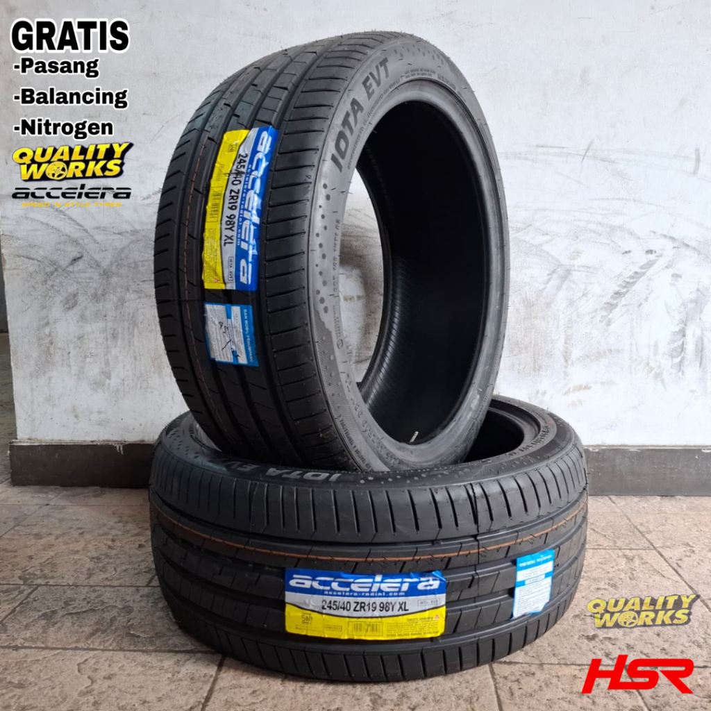 BAN MOBIL 245 40 R19 ACCELERA IOTA EVT BAN MOBIL RING 19 UKURAN 245/40 R19 TUBLES