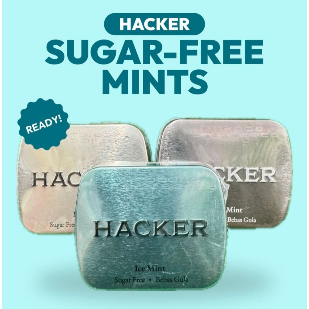 Permen Hacker Mint Bebas Gula 16 gram All Varian