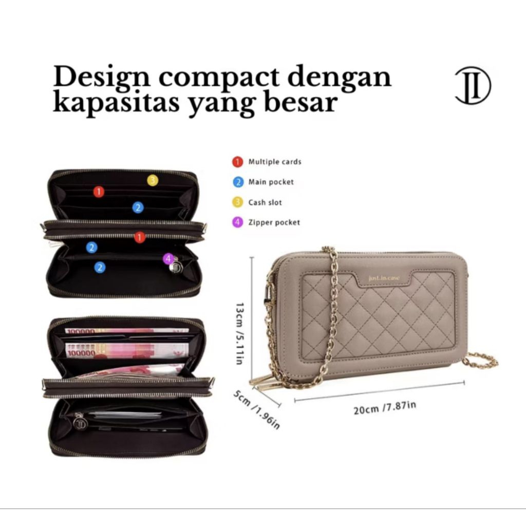 tas kulit vegan tali rsntai gold