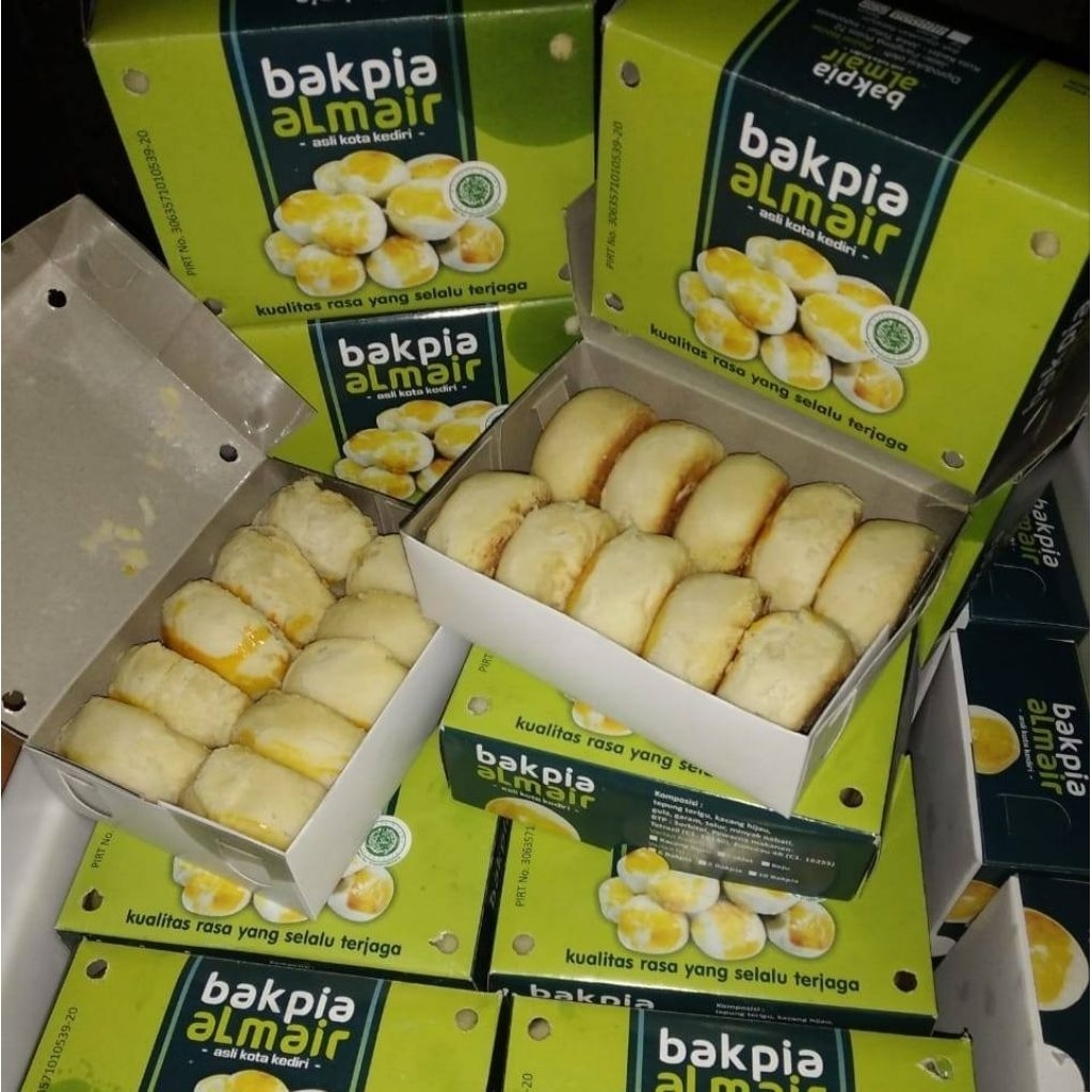 Bakpia Almair Bakpia Kacang Hijau per kotak isi 10 Biji