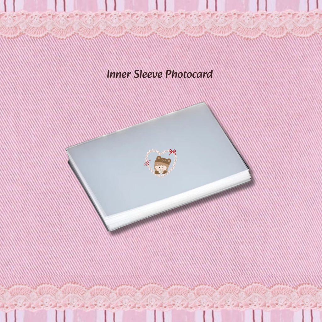 Plastik Inner Sleeve Foto Photo Card / Polaroid