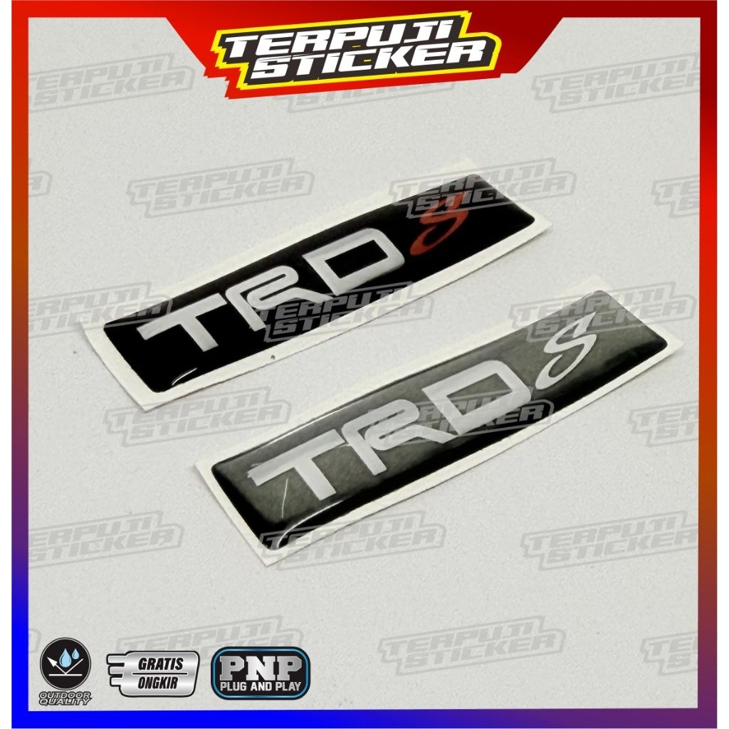 emblem timbul TRD 7CM/ EMBLEM SPOILER TRD Sportivo/emblem bodykit trd Sportivo